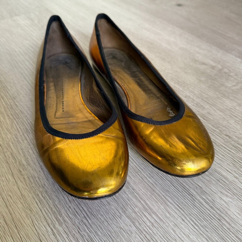 Giuseppe Zanotti Women's Gold Ballet-shoes